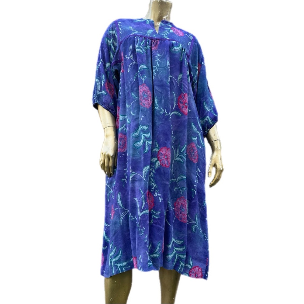Vintage Krist Gudnason California 100% rayon floral midi dress size S